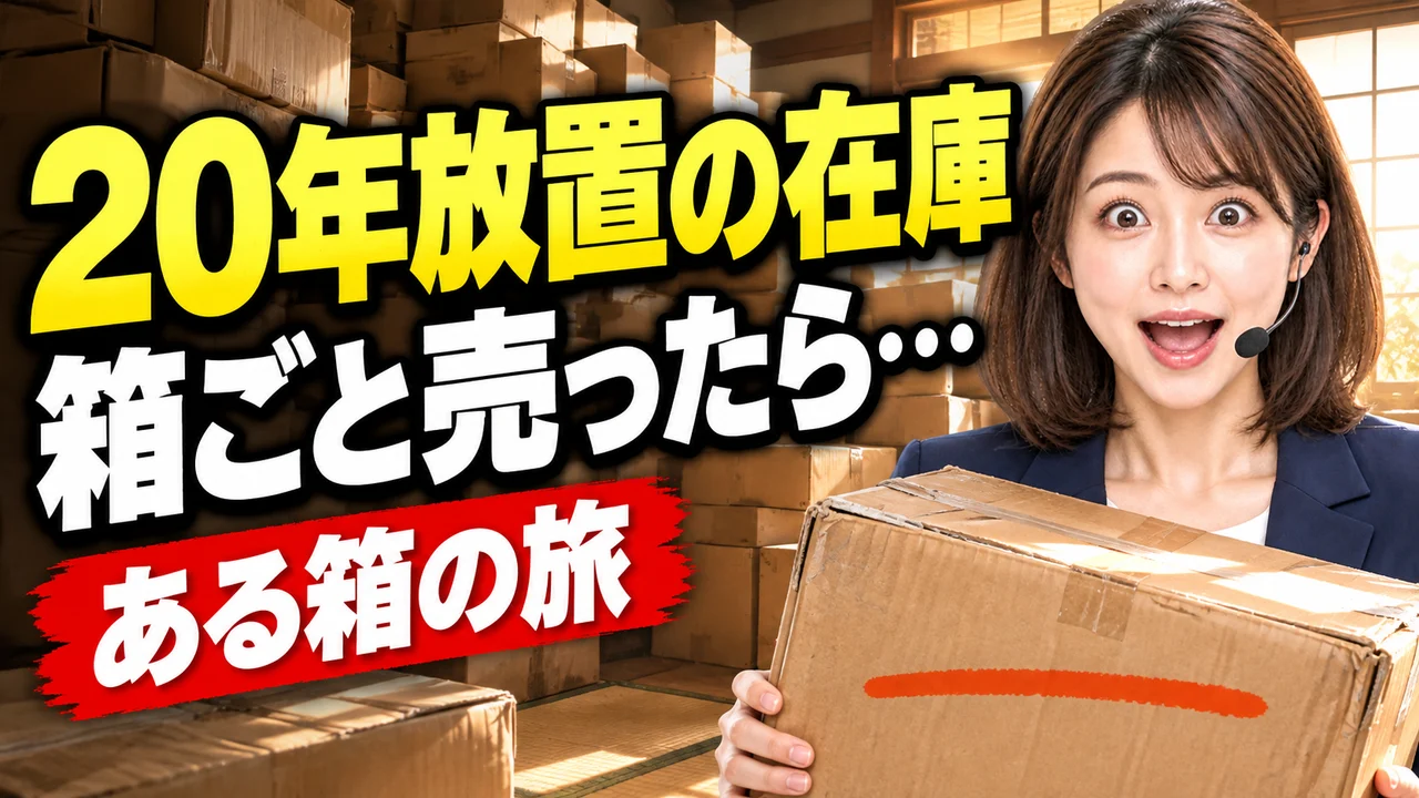 20年眠っていた倉庫の段ボールを開けたら…中身は未使用の在庫だった【在庫処分・せどり仕入れ】