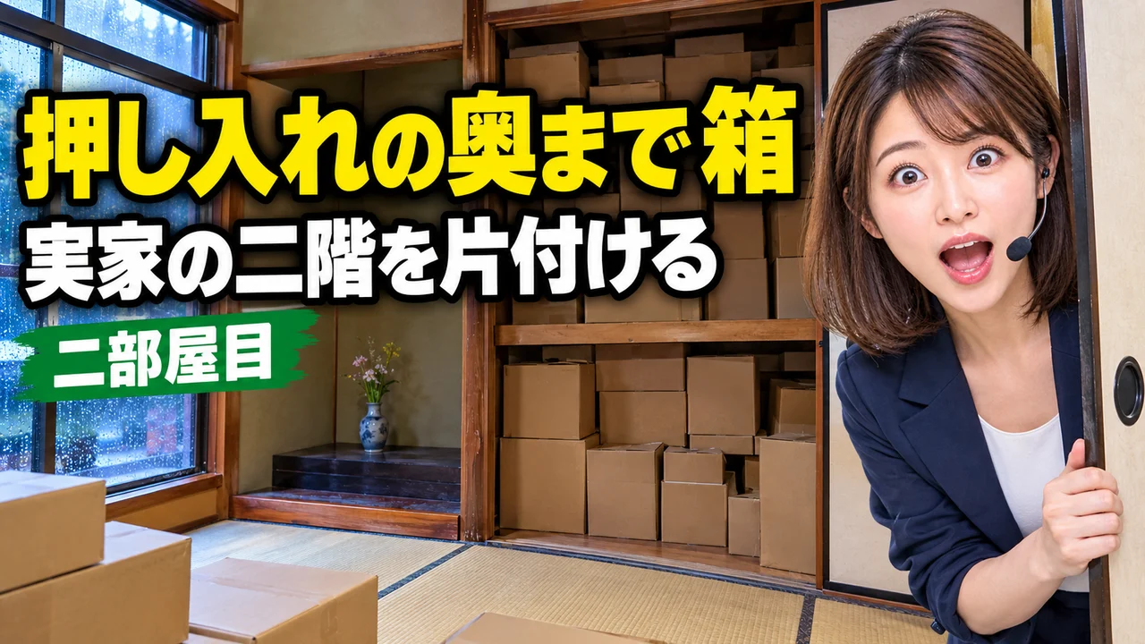 【実家の片付け②】押し入れの奥から出てきた在庫の箱｜雨の日の断捨離・在庫処分
