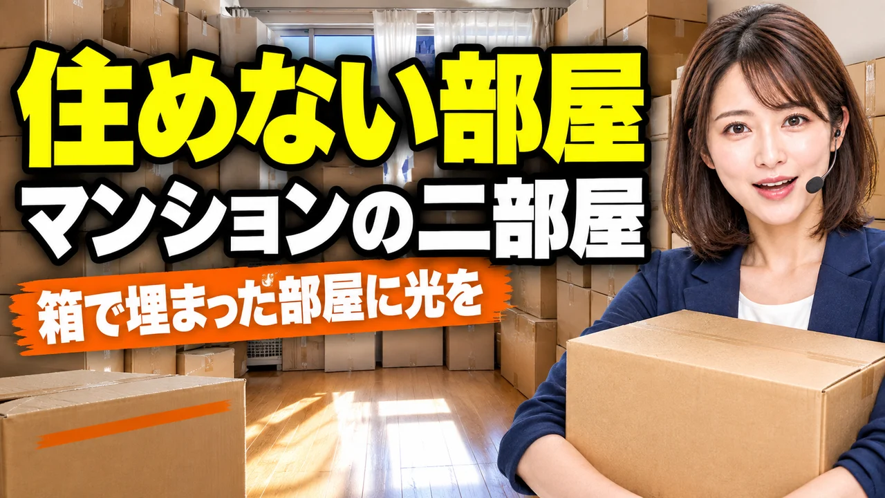 在庫の段ボールで住めなくなったマンションの部屋を片付ける【片付け・断捨離・在庫処分】