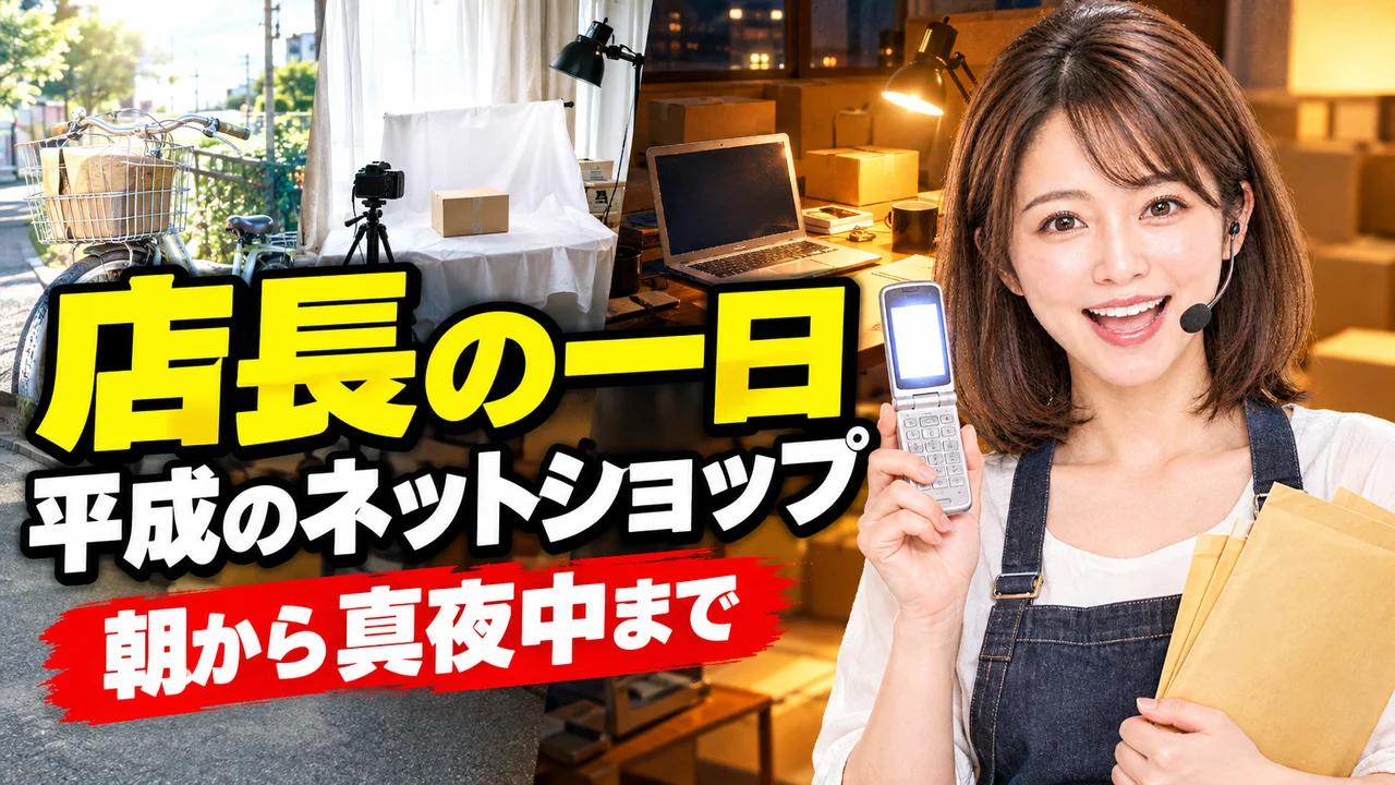 平成のネットショップ店長の1日｜朝の発送から深夜の注文まで【ルーティン・ネット販売】