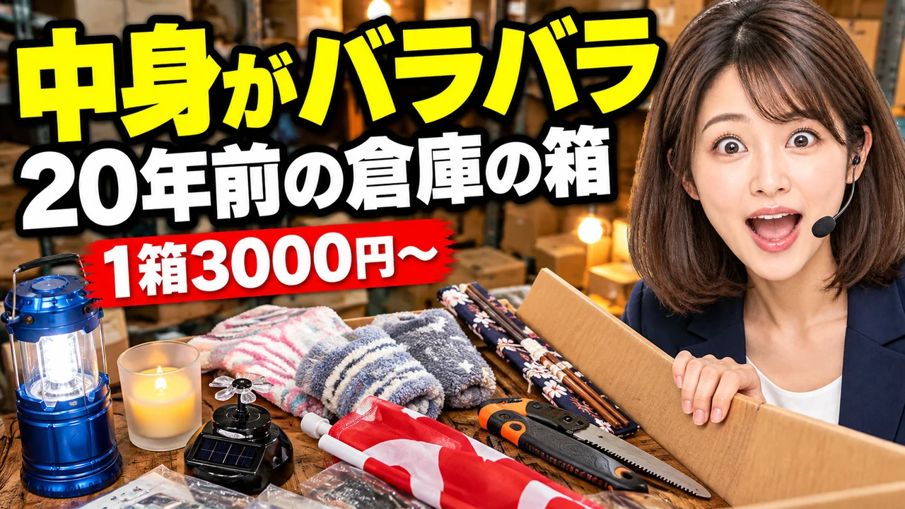 中身がバラバラ！20年前のネットショップの在庫箱を開封してみた【開封・せどり仕入れ】